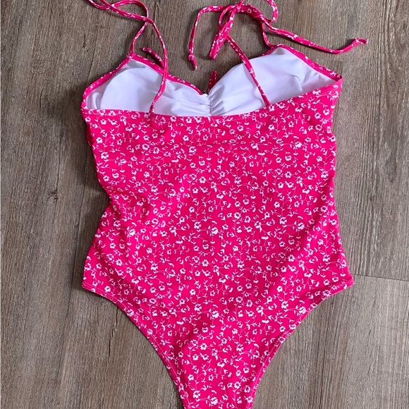Pink Fuchsia One Piece Swimsuit - Picture 2 of 4